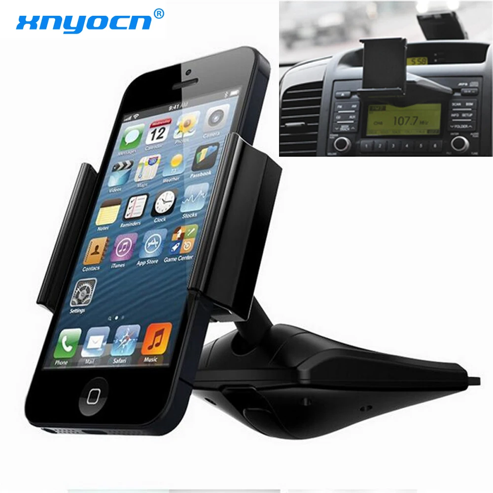 Универсальный автомобильный держатель на 360 градусов с CD слотом для мобильного