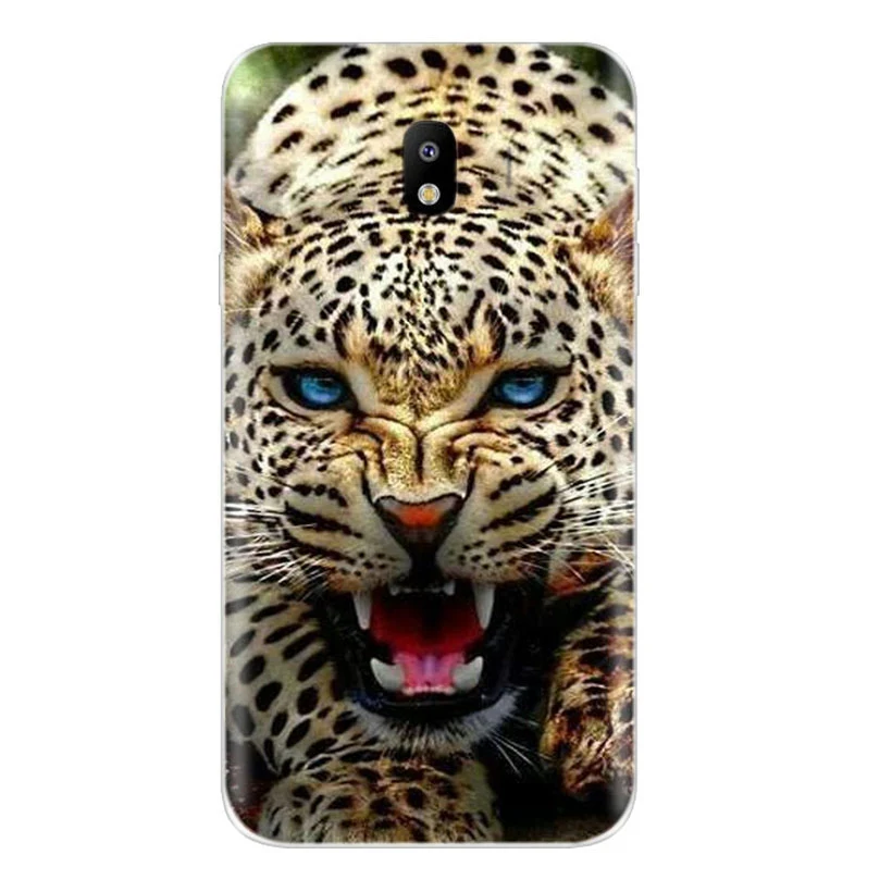 Soft TPU Case For Samsung Galaxy J1 J2 prime J3 J4 J5 J6 J7 2016 2017 2018 Silicon Pattern Cover Lion leopard AE106 |
