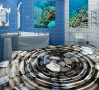 3d pvc flooring waterproof water ripples pebbles waterproof self adhesive 3d wallpaper vinyl flooring bathroom