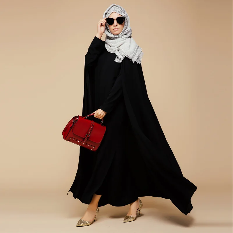 2017 новое поступление исламский черный плащ абайя мусульманское длинное платье
