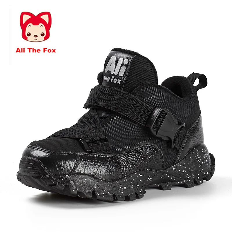 2018 г. новые туфли из натуральной кожи Повседневное обувь для детей Мода мальчиков