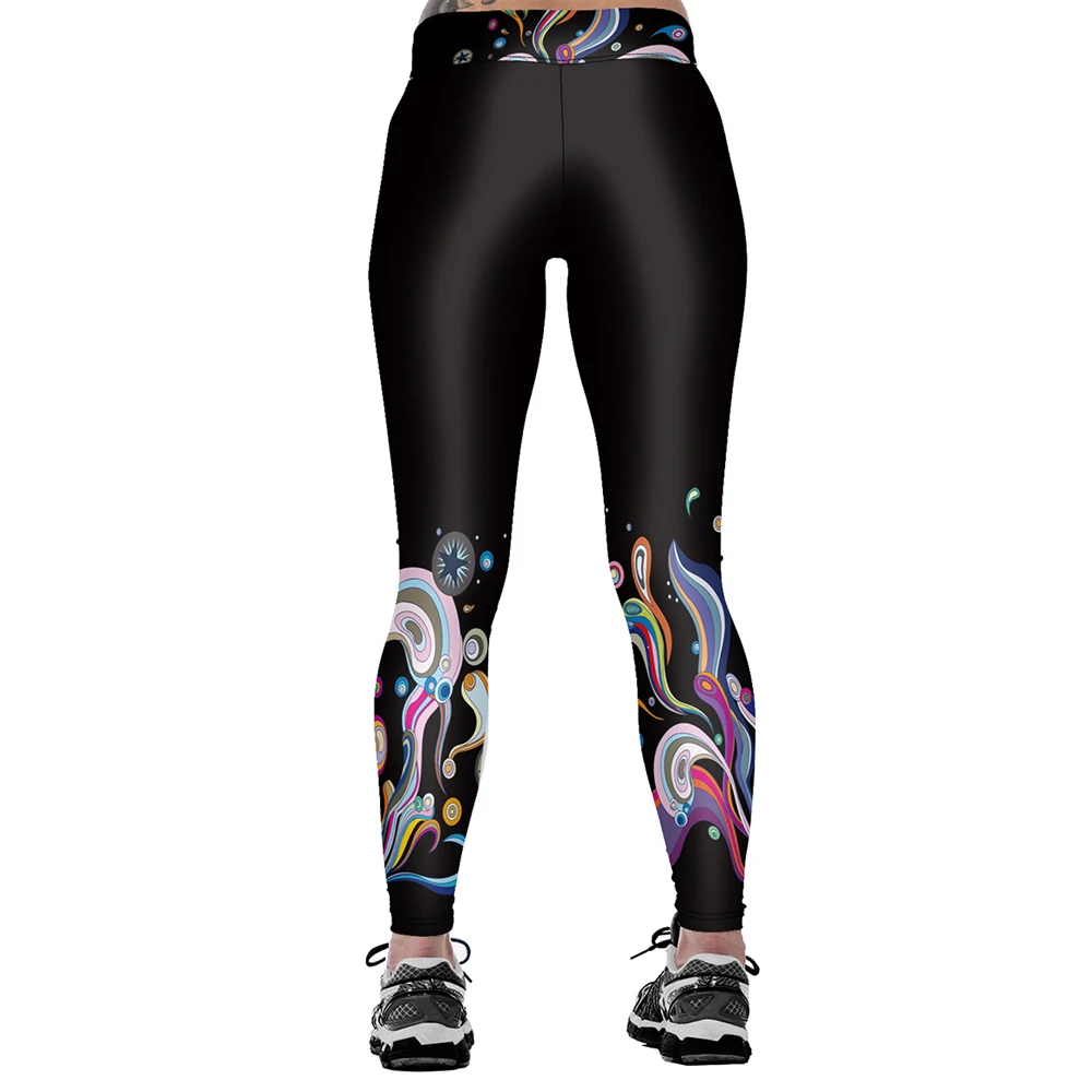 

NEW 3D High Waist Fashion Women Digital Printing Pants Color Bubble print Sexy Ventilation Elasticity silmming Free shipping