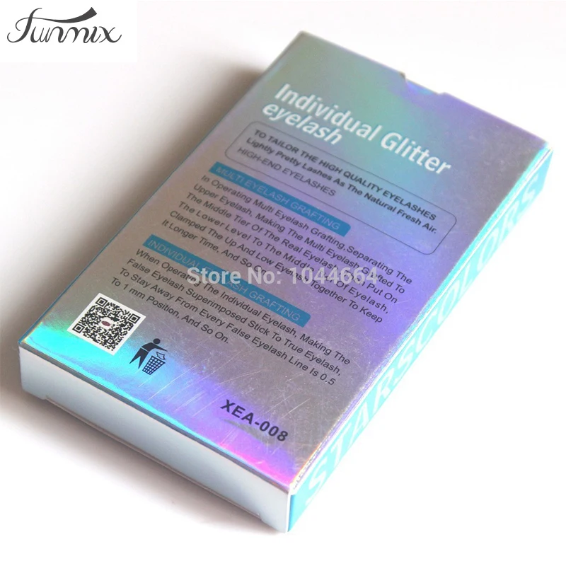 Бренд FUNMIX модные блестящие мерцающие Искусственные ресницы профессиональное