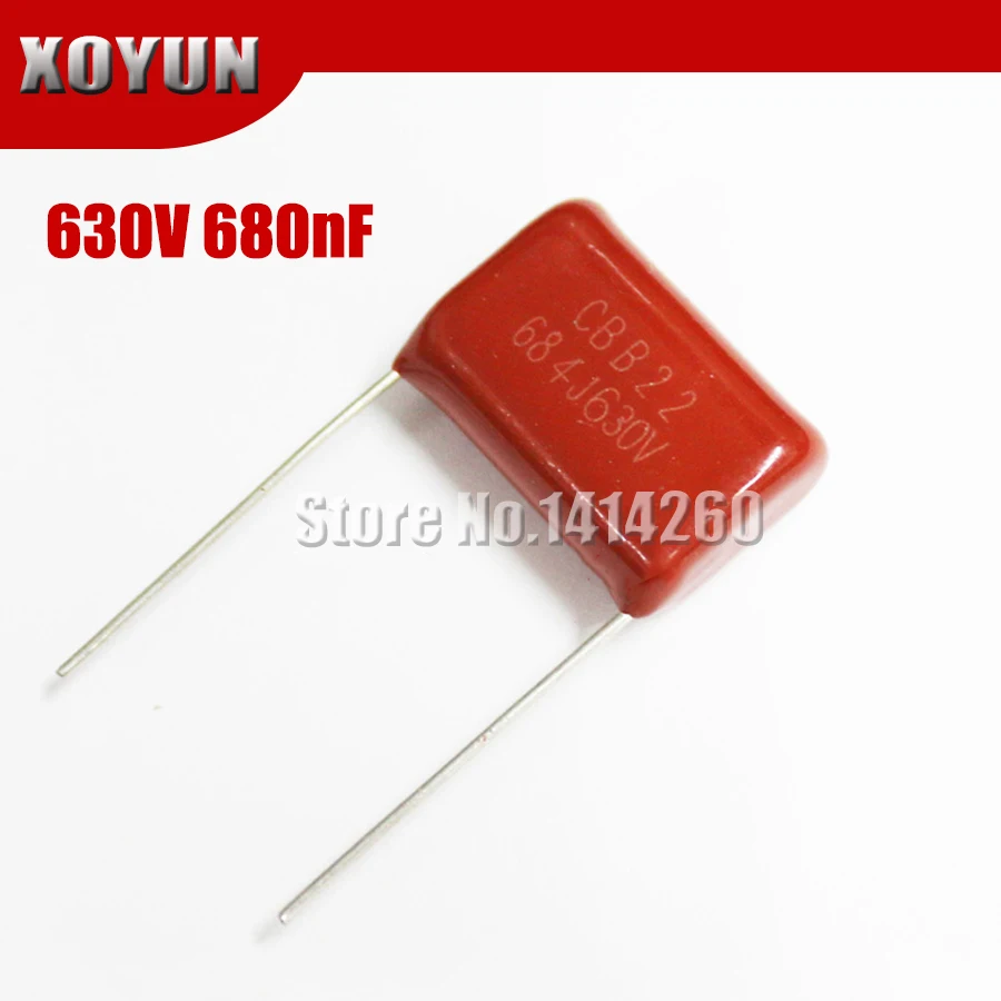 10 шт. 630V684J 0 68 мкФ шаг 20 мм 684 630V 680nf CBB полипропиленовый пленочный конденсатор |