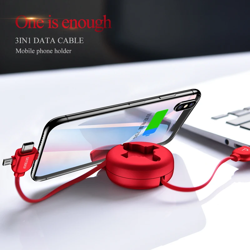 Usb-кабель Oatsbasf для iPhone X 8 7 6 зарядное устройство 3 в 1 Micro USB кабель Android type c type-c