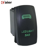1pcs laser marine switch spst on off 12v waterproof push button switch 5pin auto led light bar