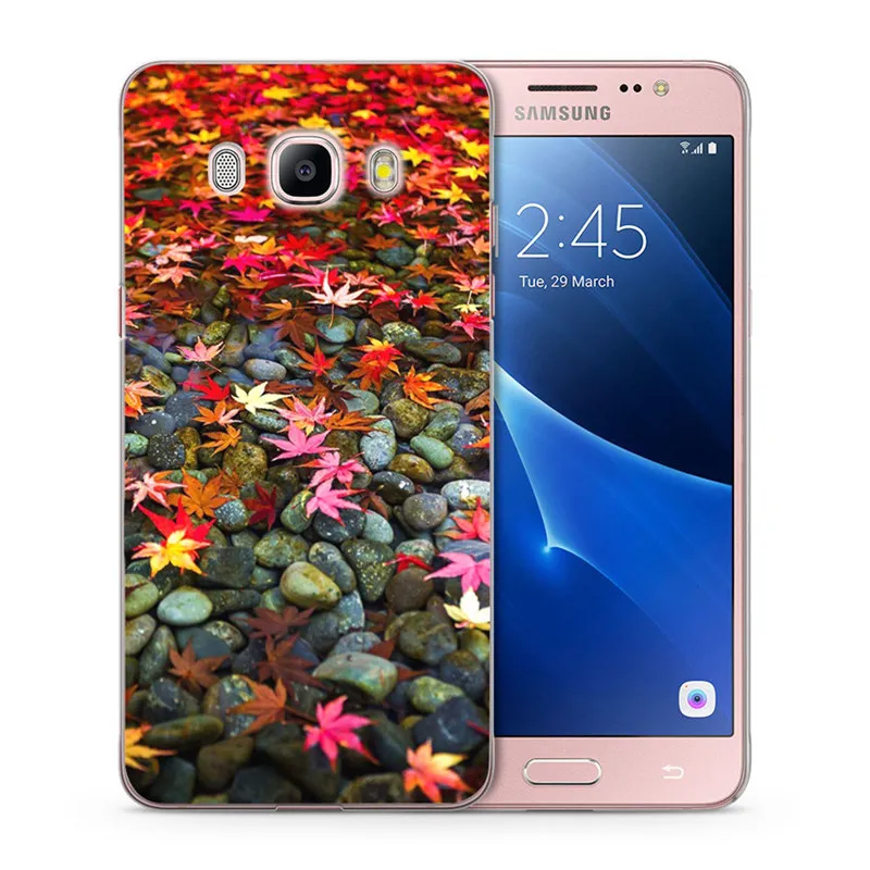 Осенний чехол с листьями желтого цвета и кленового для Samsung Galaxy J1 J5 J7 J2 prime J120 J320 J330