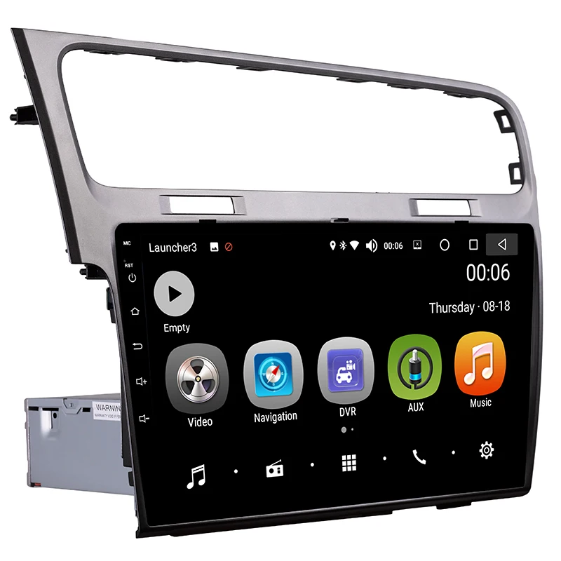 Android 8.0 Car GPS 1 Din 10.1 Inch Touch Screen DVD Radio Multimedia Player For Volkswagen Golf 7 2013-2015 | Автомобили и