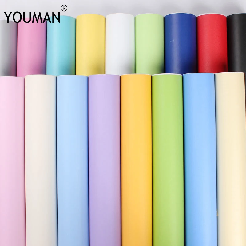 

Wallpapers Youman Home Decor DIY Kitchen Cupboard Cabinet Self adhesive Roll Vinyl Wall Papers Furniture Wall Stickers PVC Decor