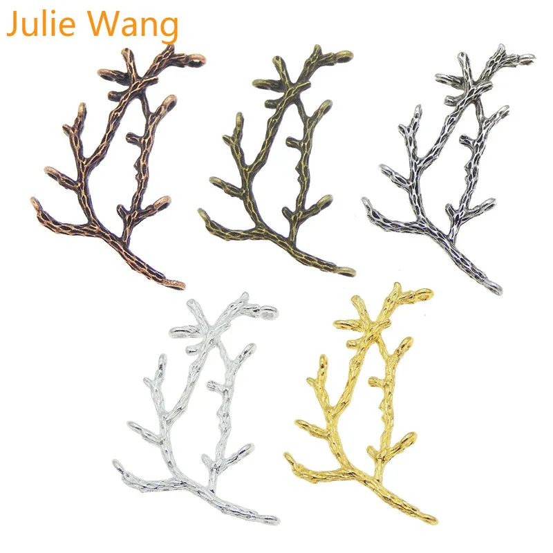 Julie Wang 10 шт. подвески из сплава ручной работы Подвески для ювелирных изделий Аксессуары 5 цветов на выбор