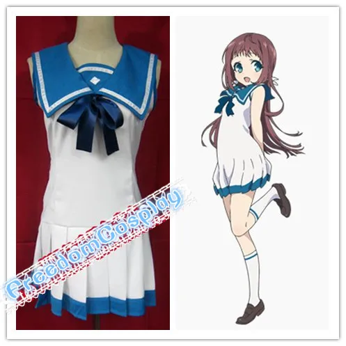 Костюм для косплея Nagi no Asukara Asu: A Lull in the Sea Manaka Mukaido Chisaki hiradработы|costume leaves|cosplay costume