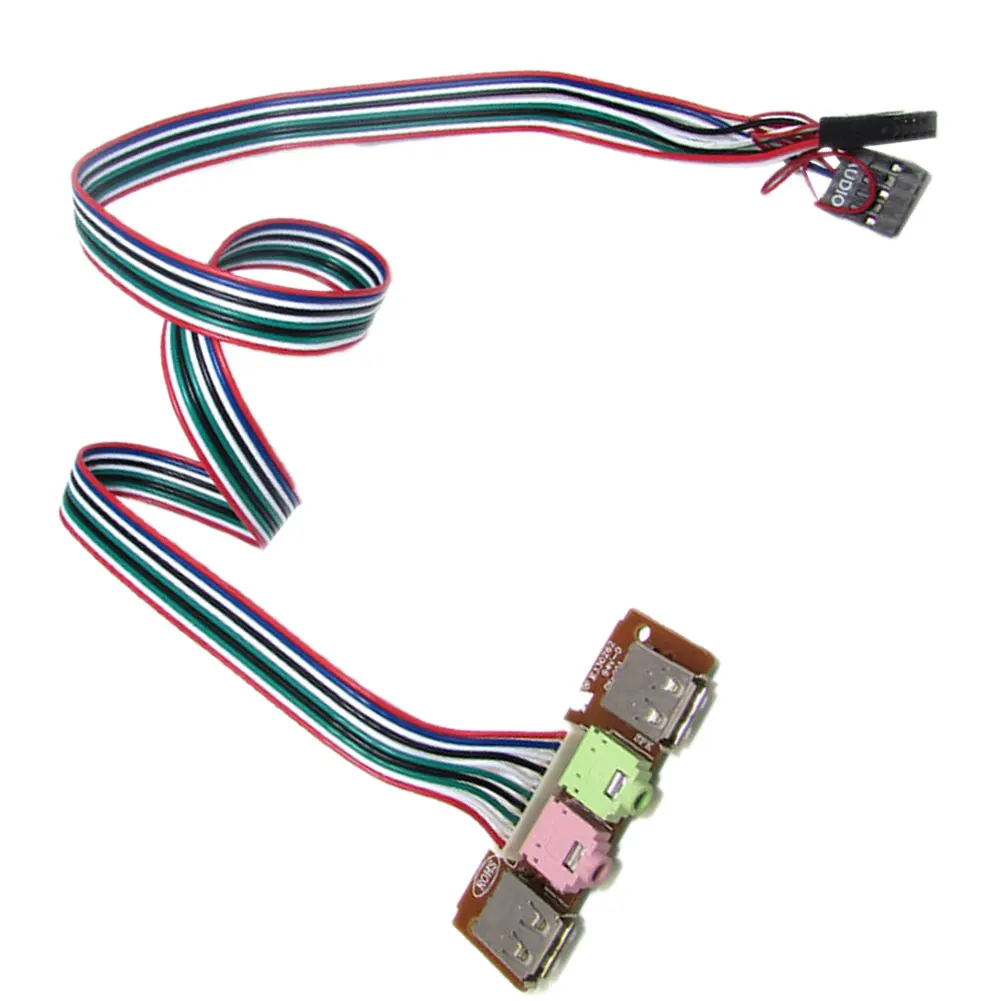 Новое поступление 6 8 см PC чехол для компьютера передний двойной USB аудио порт
