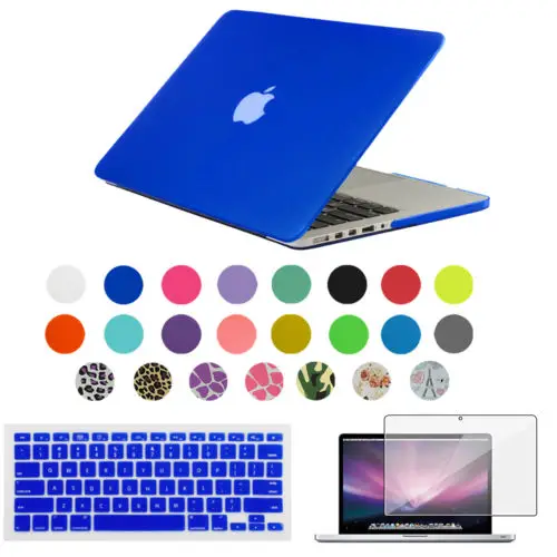 3в1 матовый чехол для Apple macbook Air Pro Retina 11 12 13 15 сумка ноутбука Macbook 3 дюймов +
