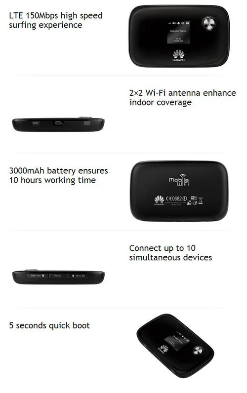 Старый и используемый разблокированный huawei E5576 E5776S-32 модем 4G MiFi мобильный WiFi точка доступа беспроводной маршрутизатор 4g sim-карта с антенной
