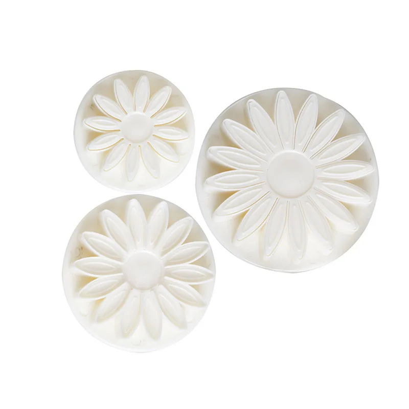 3 шт. Маргаритка Далия форма цветка помадка торт Сахар ремесло печенье прессформы