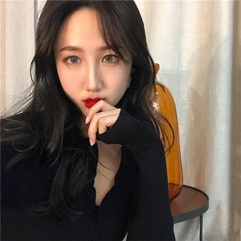 

Women's Dress Autumn Winter New Women Chest buckle Sexy Tight Sweater Knitted Dresses Base Sweater dress Vestidos Jumper B188