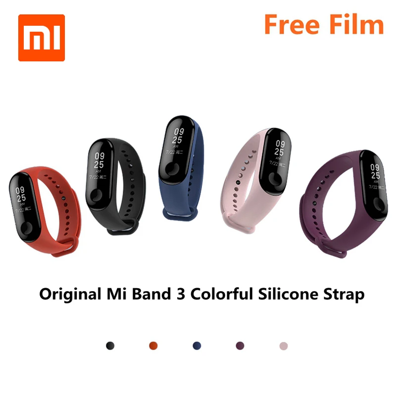 Оригинальный Xiao mi ремешок на запястье для Xiaomi 3 оригинальный силиконовый сменный