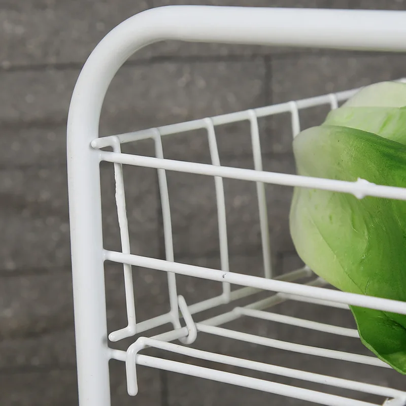 Новый креативный дом трехэтажная тележка складной мобильный Clutter хранение