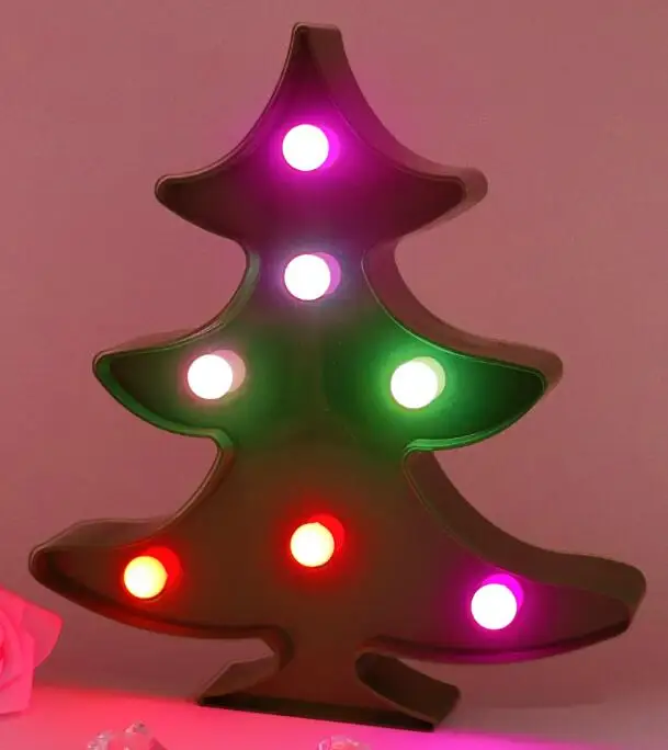 colorful tree Милый светодиодный ночник в виде единорога, светящаяся настенная лампа с изображением животных из мультфильмов, настольная полка, декоративное освещение, подарки для маленьких детей - Испускаемый цвет: colorful tree
