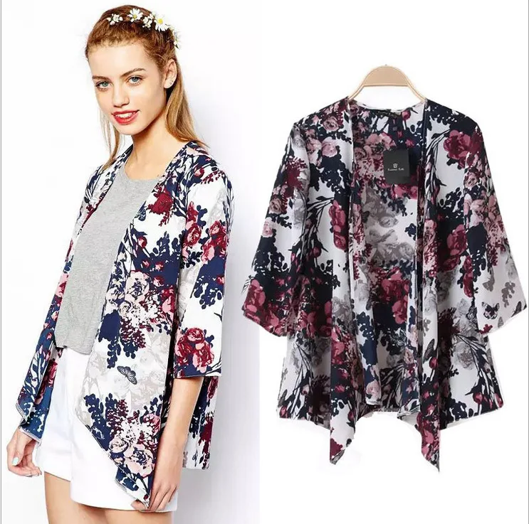 Бесплатная доставка осень 2017 г. Новая куртка модный кардиган простой печати