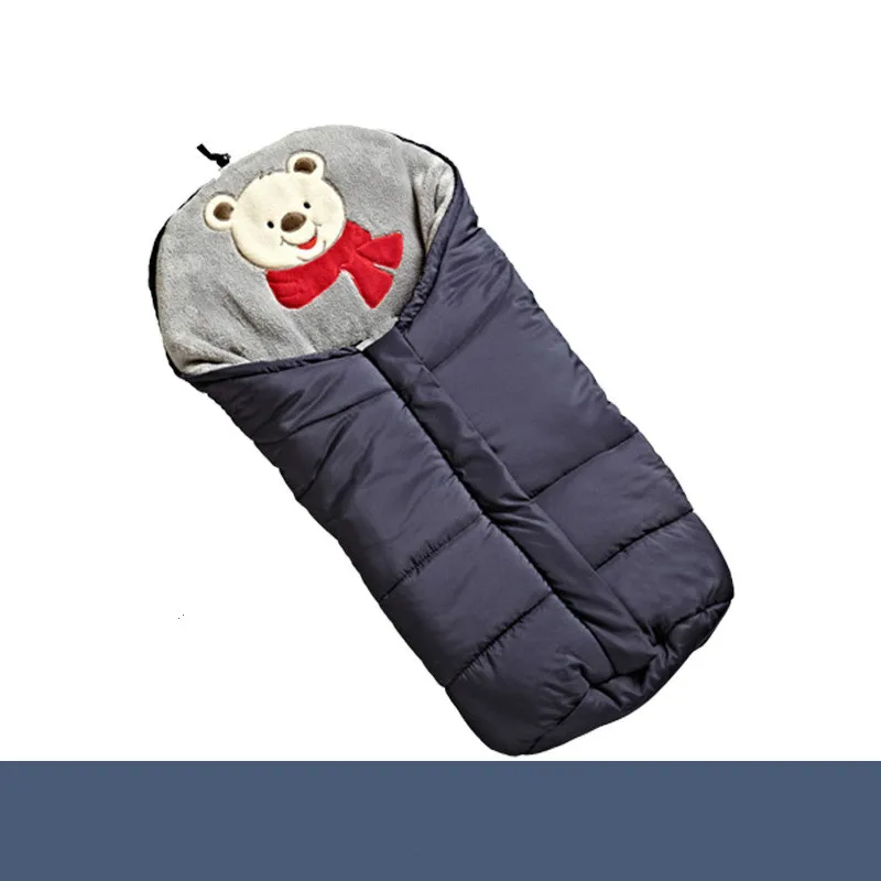 Осенне-зимний теплый детский спальный мешок для коляски мягкий ребенка sac couchage
