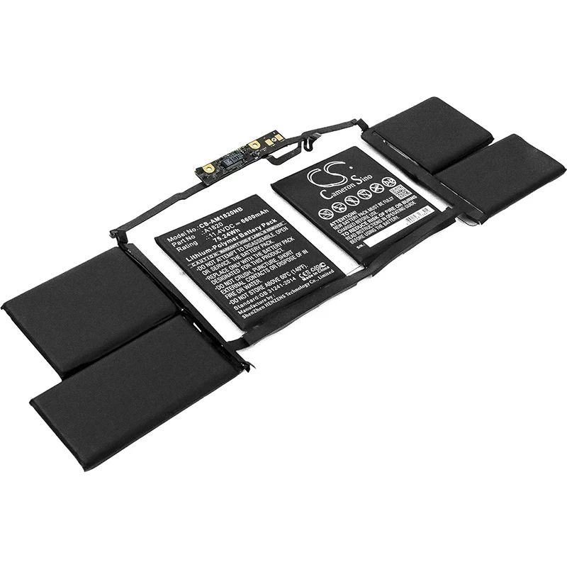 Аккумулятор Cameron Sino 6600 мАч для Apple Notebook A1707 MacBook Pro &quotCore i7&quot 2 6 15 &quot Pro&quot Core i7 &quot2 7
