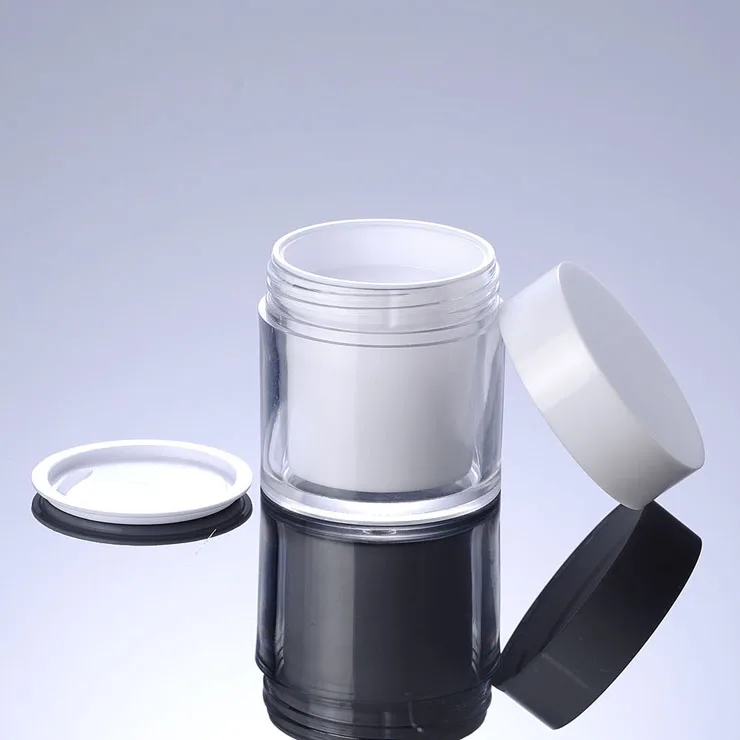 Белая банка PS 50 мл пустая пластиковая коробка для лекарств г с белым покрытием