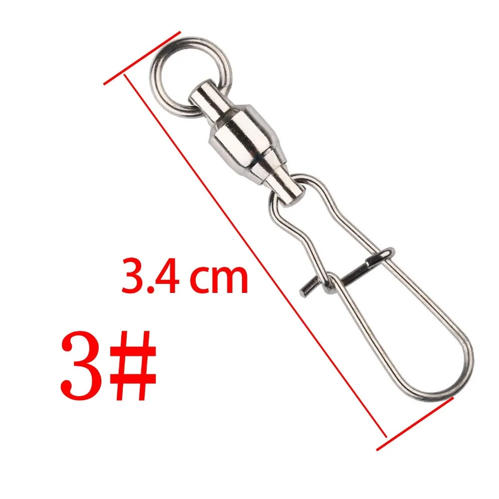 5 шт./лот 2 #3 #4 #6 # шаровой Подшипник Вертлюги кран Duo замок оснастка Троллинг