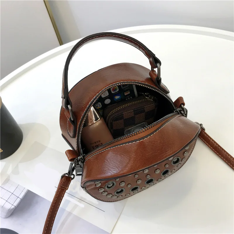 Amarte новая пятицветная Круглая Яркая женская сумка через плечо для ногтей модная