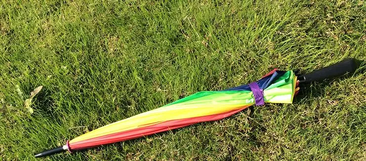 Радуга Гольф Рыбалка зонтик унисекс Свадебная вечеринка Сувениры зонтики от