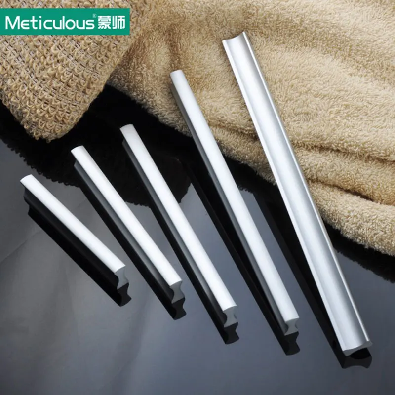 Тщательно алюминиевая дверная ручка матовая кухонный комод ручки для шкафа