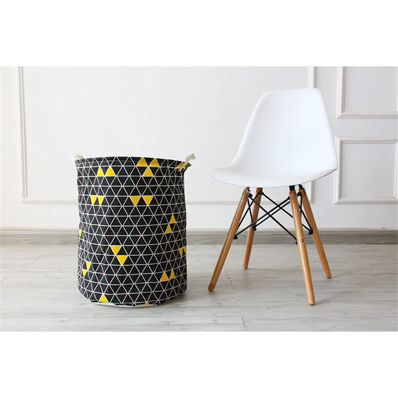 Новый Ведение домашнего хозяйства геометрический Nordic холст корзина для белья и