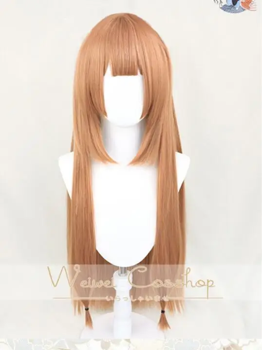 Wig Only Rising of The Shield Hero рафталия рафутария 90 см длинные льняные коричневые термостойкие волосы косплей костюм парики+ Ушные Шпильки - Цвет: Wig Only