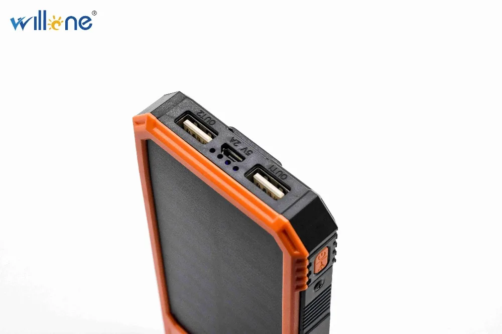 Willone Free shipping Waterproof 15000mah Portable Solar Charger External Battery LED Lighting Outdoor Charging Power Bank | Обустройство
