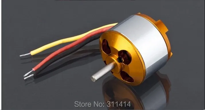 Бесщеточный мотор XXD A2212 930KV с внешним ротором 15T для радиоуправляемого самолета KK