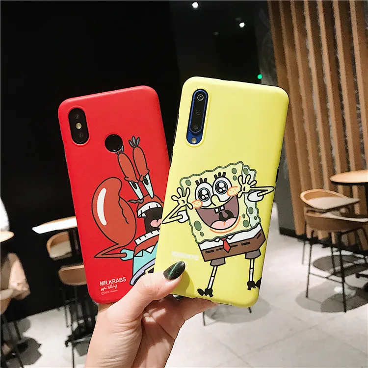 Чехол для Xiaomi mi9 милый мягкий чехол задней панели телефона Mr.Krabs mi 8 8se mi9se 6X Redmi note 5
