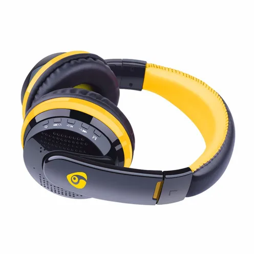 yellow without box TOPROAD, большие Bluetooth наушники, беспроводная головная повязка, наушники, стерео гарнитура, поддержка FM, TF карта, громкая связь для телефонов, ПК - Цвет: yellow without box