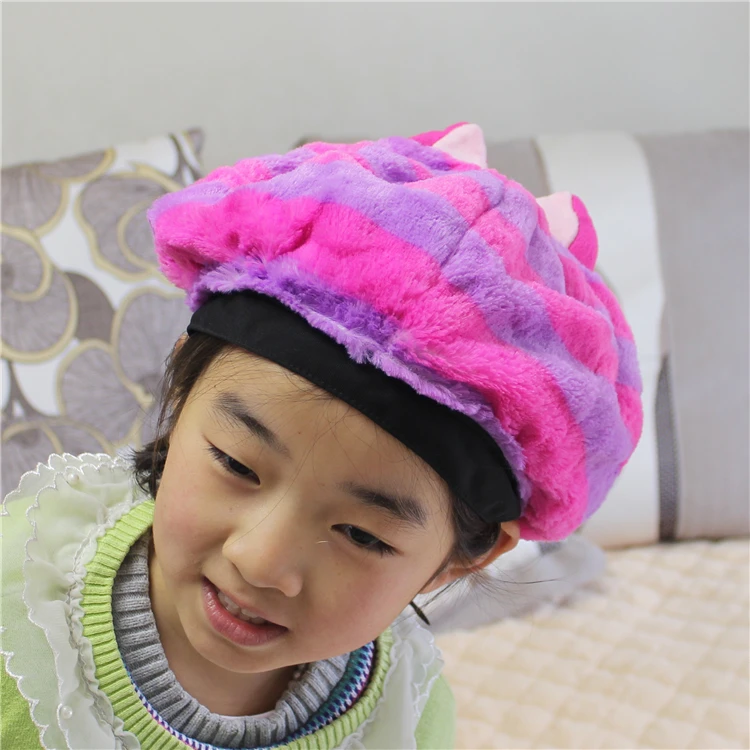 

1piece original sulley cute tiger plush soft toys cute kids adjust plush hats new gfit for Children