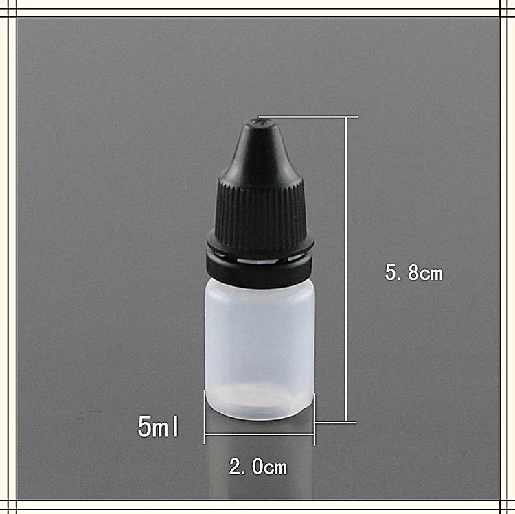 100 шт пустые прозрачные белые пластиковые бутылки капельницы для глаз бутылка