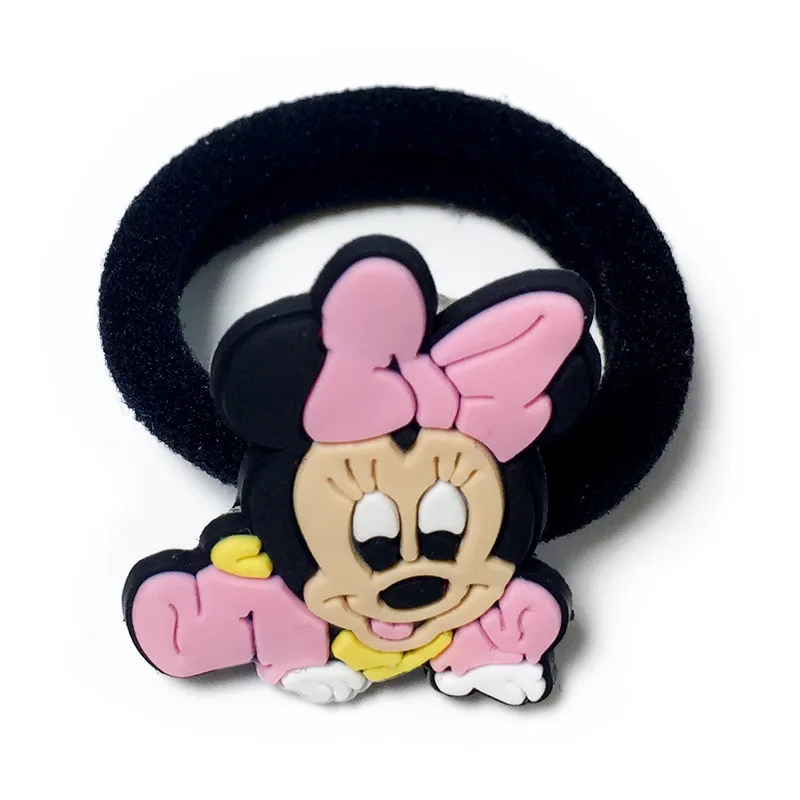 2 шт. disney Микки Мышь Детская резинка для волос Головные уборы подарки для девочек Мультяшные волосы кольцо круг кукла аксессуары косметические резинкой