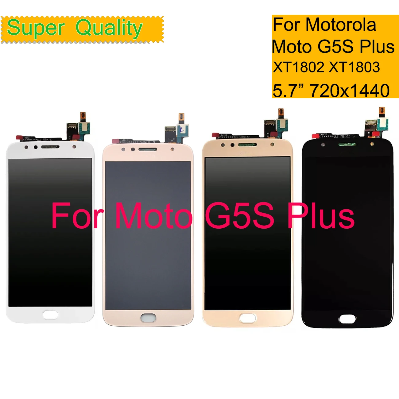 Для Motorola Moto G5S Plus ЖК-дисплей сенсорный экран дигитайзер сенсор полная ЖК-сборка XT1802 XT1803 XT1805 XT1086 монитор