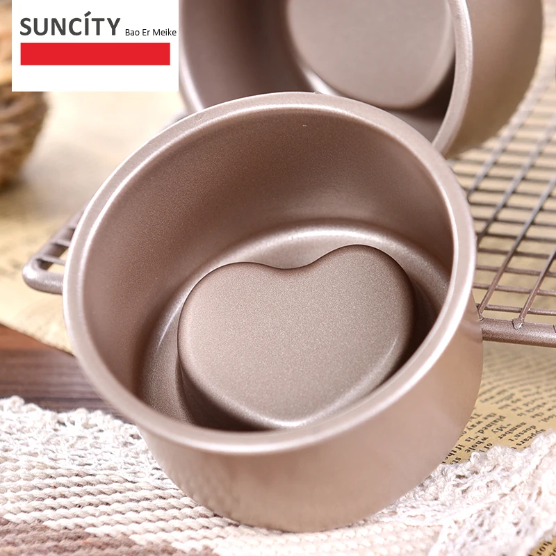 В форме сердца с антипригарным покрытием из металла 3d формы для выпечки кекса