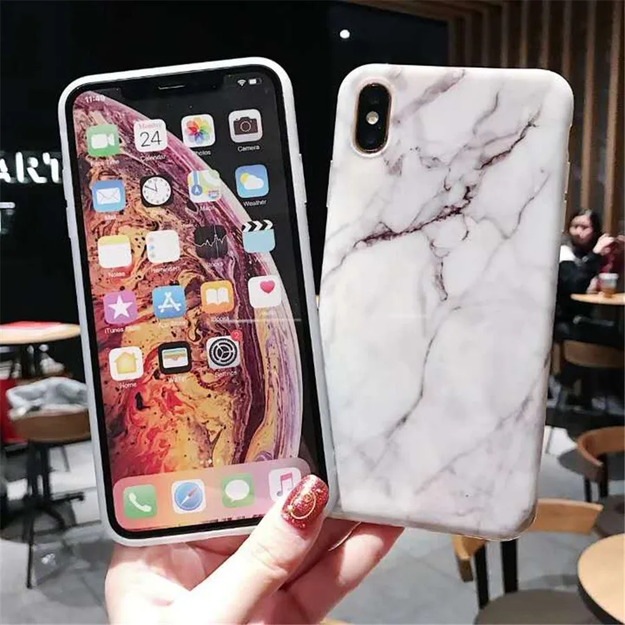 Новейший Роскошный Мраморный чехол для телефона для iPhone XS чехол для MAX XR для iPhone X 7 6 6s 8 Plus чехол 8 Plus 7Plus 6s Plus Coque Fundas