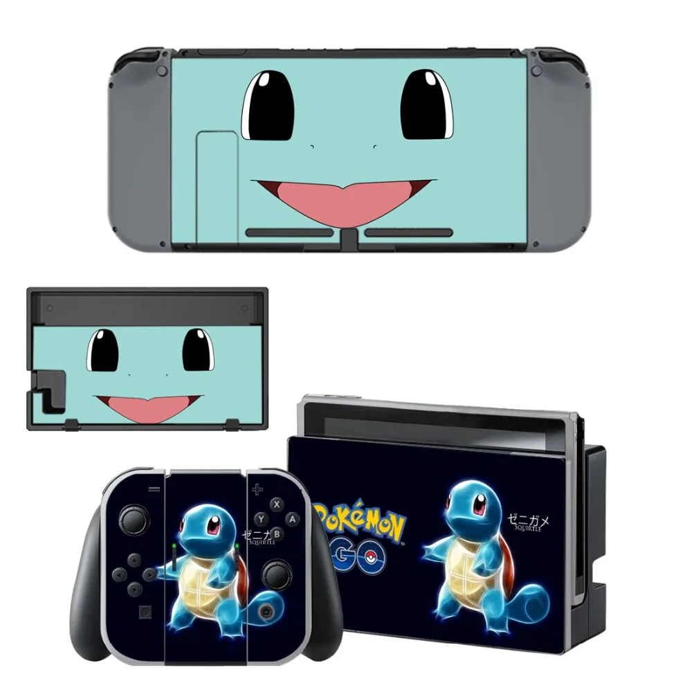 Pokemon GO наклейка виниловой кожи протектор Стикеры для nintendo переключатель NS консоли+ контроллер+ держатель подставки защитный
