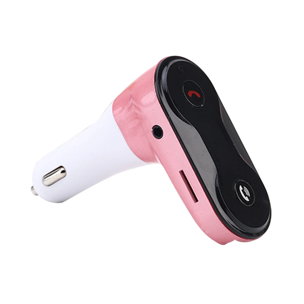 Pink Rovtop беспроводной fm-передатчик модулятор Автомобильный Bluetooth комплект G7 зарядное устройство обновление до C8 AUX беспроводной Handsfree автомобильный музыкальный плеер Z2 - Название цвета: Pink