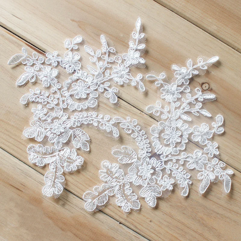 6 шт. белые цветочные вышитые кружева аксессуары для женского платья | Дом и сад