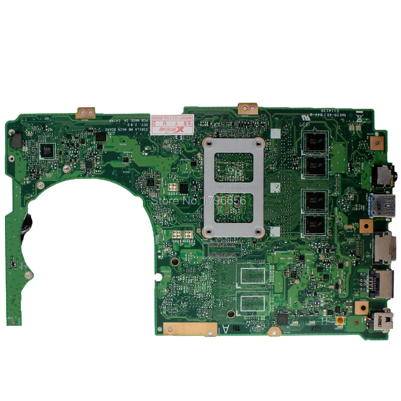 Отправить доска+ S301L Q301LP S301LP S301LA материнская плата для ноутбука Asus с I7-4500U GM DDR3 материнская плата полностью проверена good work