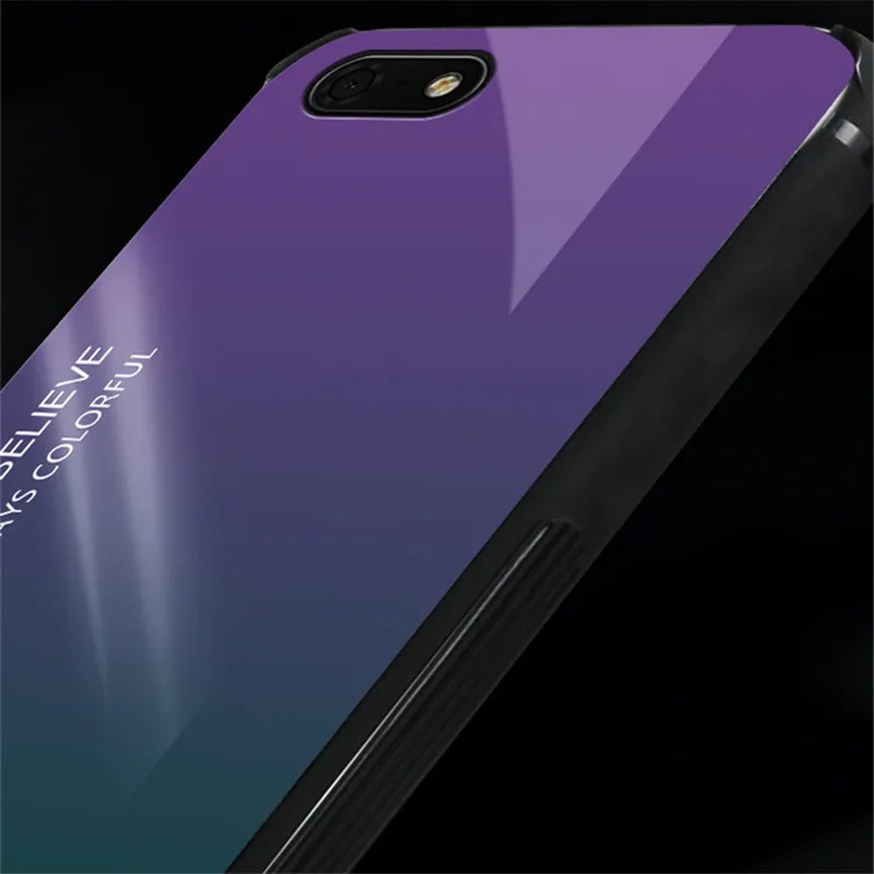 Чехол из закаленного стекла для Honor 7A, DUA-L22, 5,45 дюйма, TPU, зеркальный силиконовый чехол для Huawei Honor 7A, русская версия, 7 A, Fundas Coque