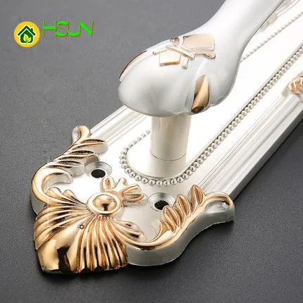 Archaize медная поверхность устанавливаемая дверная ручка европейский стиль