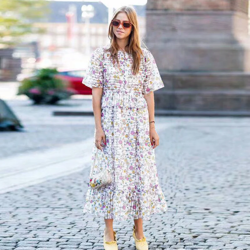 XF Высокое качество Ретро английское кружевное платье с цветочной вышивкой